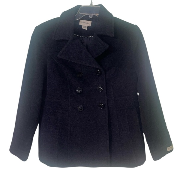 St. John’s Bay Cashmere/wool blend Pea Coat. Size large. GUC - Picture 2 of 14